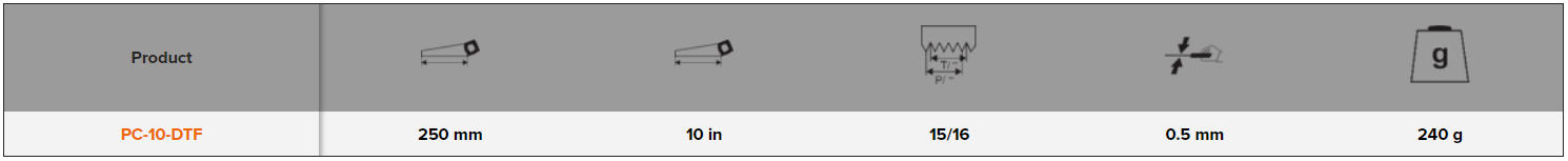 BAHCO PC-DTF ProfCut Dovetail Saw with Angled Swinging - 15/16" - Premium Dovetail Saw from BAHCO - Shop now at Yew Aik.