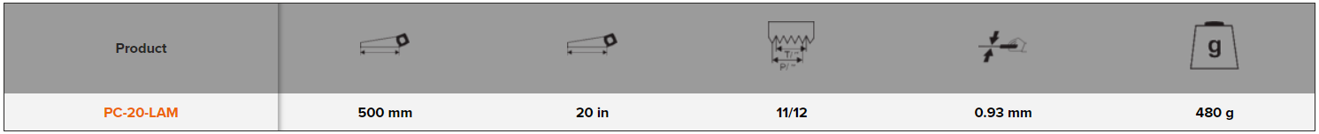 BAHCO PC-LAM ProfCut Laminator Handsaw for Laminate/Wooden Floors - Premium Handsaw from BAHCO - Shop now at Yew Aik.