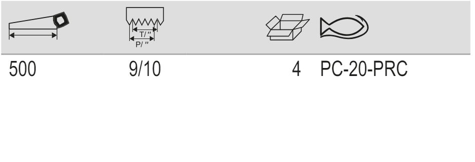 BAHCO PC-PRC ProfCut Handsaw for Fine Thick Material 9"/10" - Premium Handsaw from BAHCO - Shop now at Yew Aik.