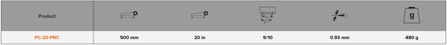 BAHCO PC-PRC ProfCut Handsaw for Fine Thick Material 9"/10" - Premium Handsaw from BAHCO - Shop now at Yew Aik.