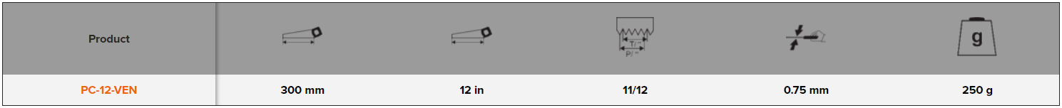 BAHCO PC-VEN PrizeCut Hardpoint Handsaw for Fine - 11"/12" - Premium Handsaw from BAHCO - Shop now at Yew Aik.