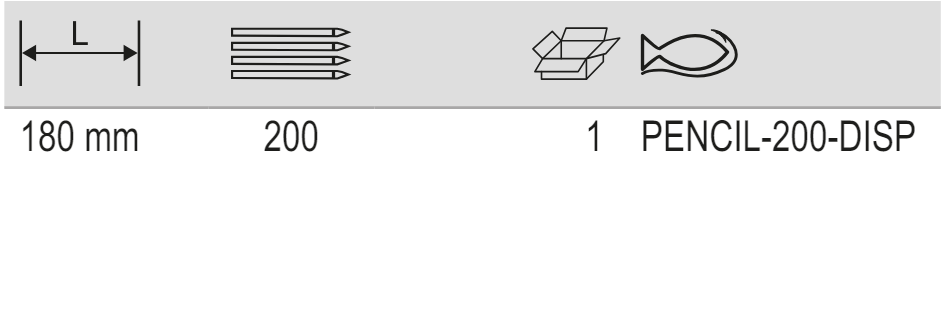 BAHCO PENCIL-200 HB Grade Carpenter Pencil - 200 Pcs/Display - Premium Carpenter Pencil from BAHCO - Shop now at Yew Aik.