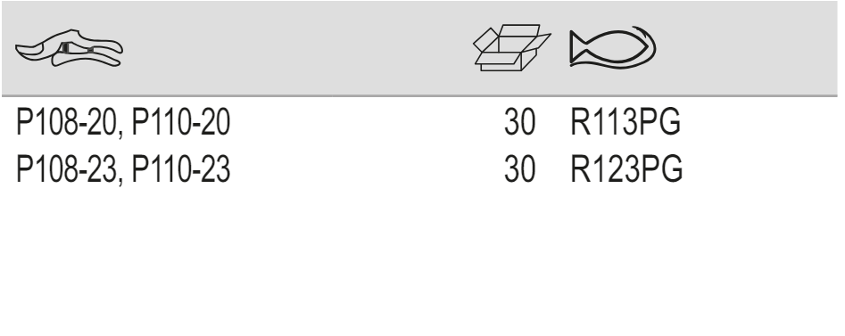 BAHCO R113PG/R123PG Spare Blade Counter and Pins for Hand Pruner - Premium Spare Blade from BAHCO - Shop now at Yew Aik.