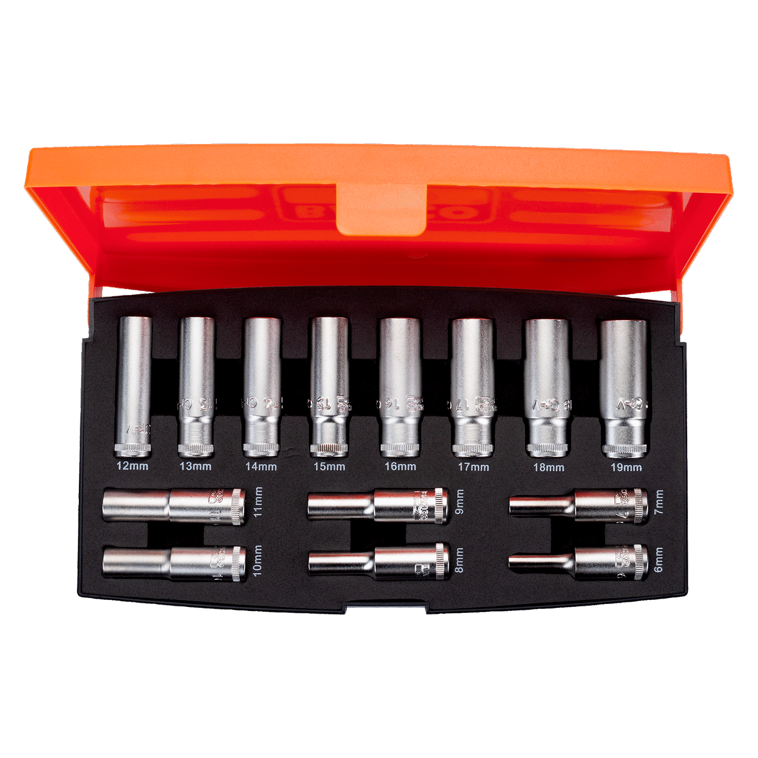 BAHCO S1214L 3/8” Square Drive Deep Socket Set (BAHCO Tools) - Premium Socket Set from BAHCO - Shop now at Yew Aik.