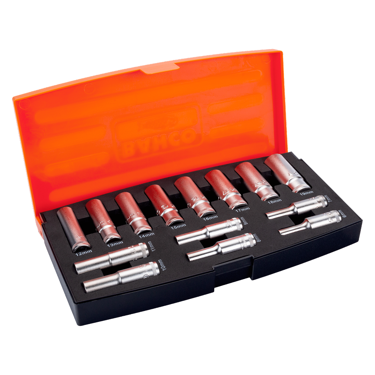BAHCO S1214L 3/8” Square Drive Deep Socket Set (BAHCO Tools) - Premium Socket Set from BAHCO - Shop now at Yew Aik.
