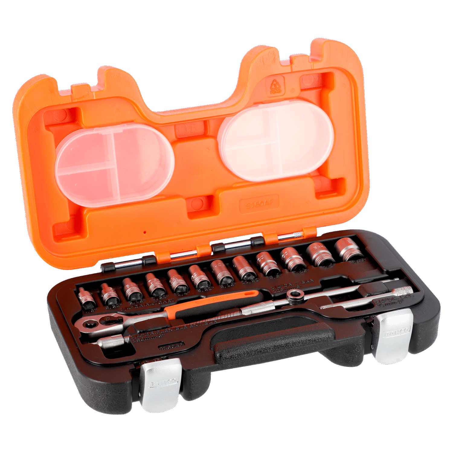 BAHCO S160AF 1/4” Square Drive Socket Set Imperial And Ratchet - Premium Socket Set from BAHCO - Shop now at Yew Aik.