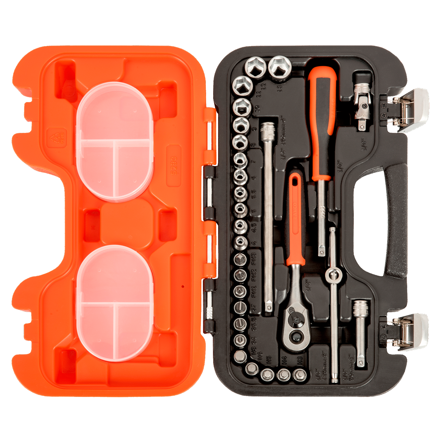 BAHCO S290 1/4” Square Drive Socket Set Metric Hex Ratchet - Premium Socket Set from BAHCO - Shop now at Yew Aik.