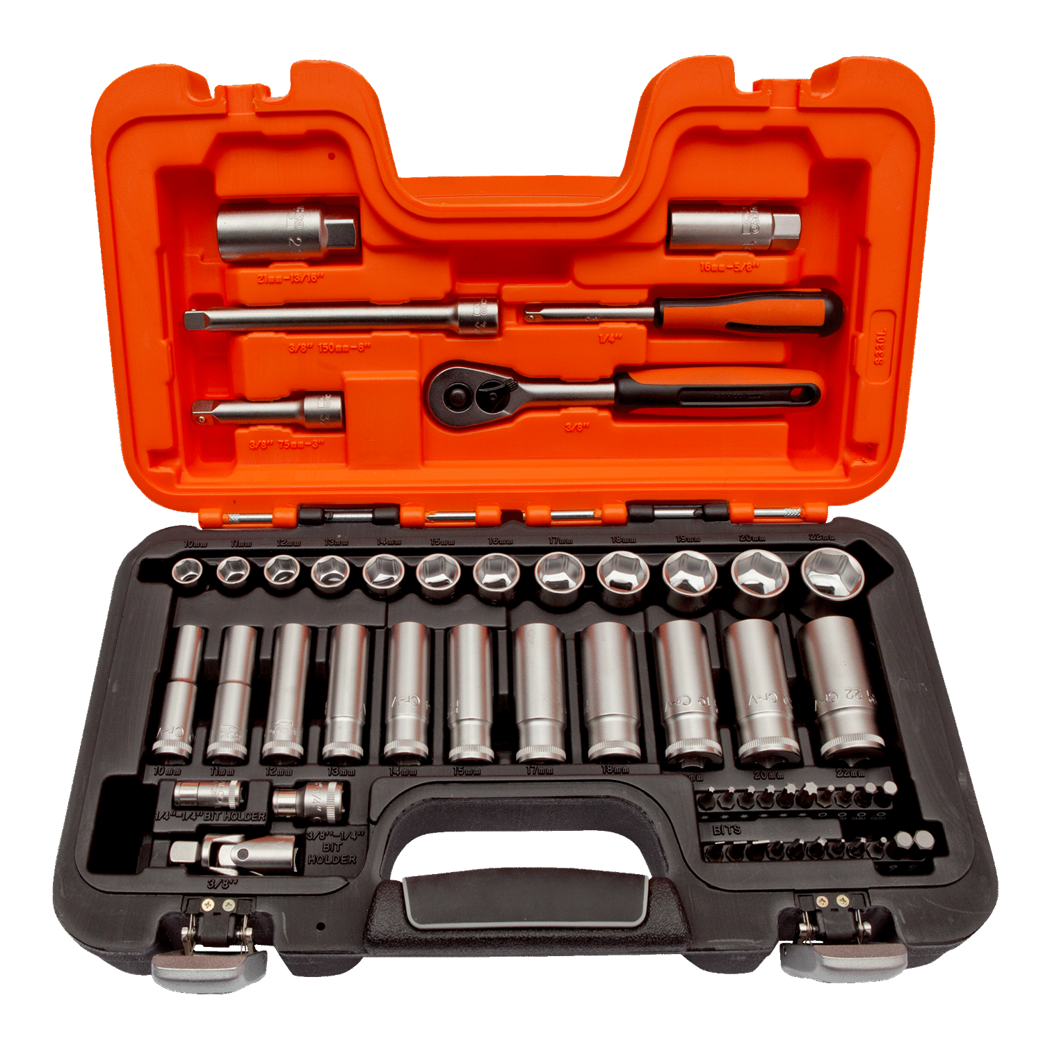 BAHCO S330L 1/4” And 3/8 Square Drive Deep Socket Set Ratchet - Premium Socket Set from BAHCO - Shop now at Yew Aik.