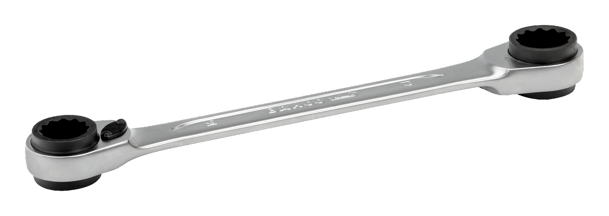 BAHCO S4RM 4-in-1 Ratcheting Ring Wrench with Chrome Finish - Premium Ring Wrench from BAHCO - Shop now at Yew Aik.