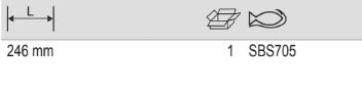 BAHCO S705 3/8" Square Drive Swivel Head Breaker Bar - Premium Head Breaker Bar from BAHCO - Shop now at Yew Aik.