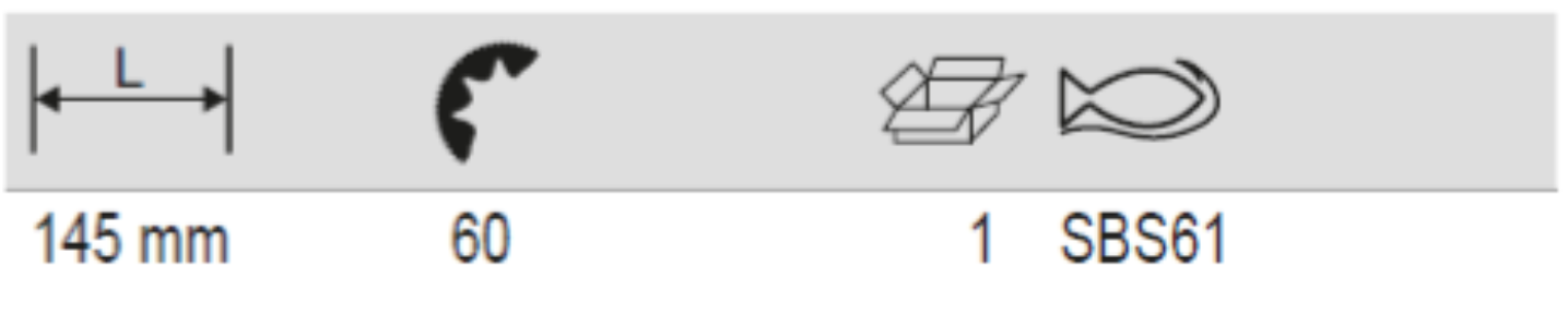 BAHCO SBS61 1/4" Pear Head Reversible Ratchet 60 teeth 6° Action - Premium Reversible Ratchet from BAHCO - Shop now at Yew Aik.