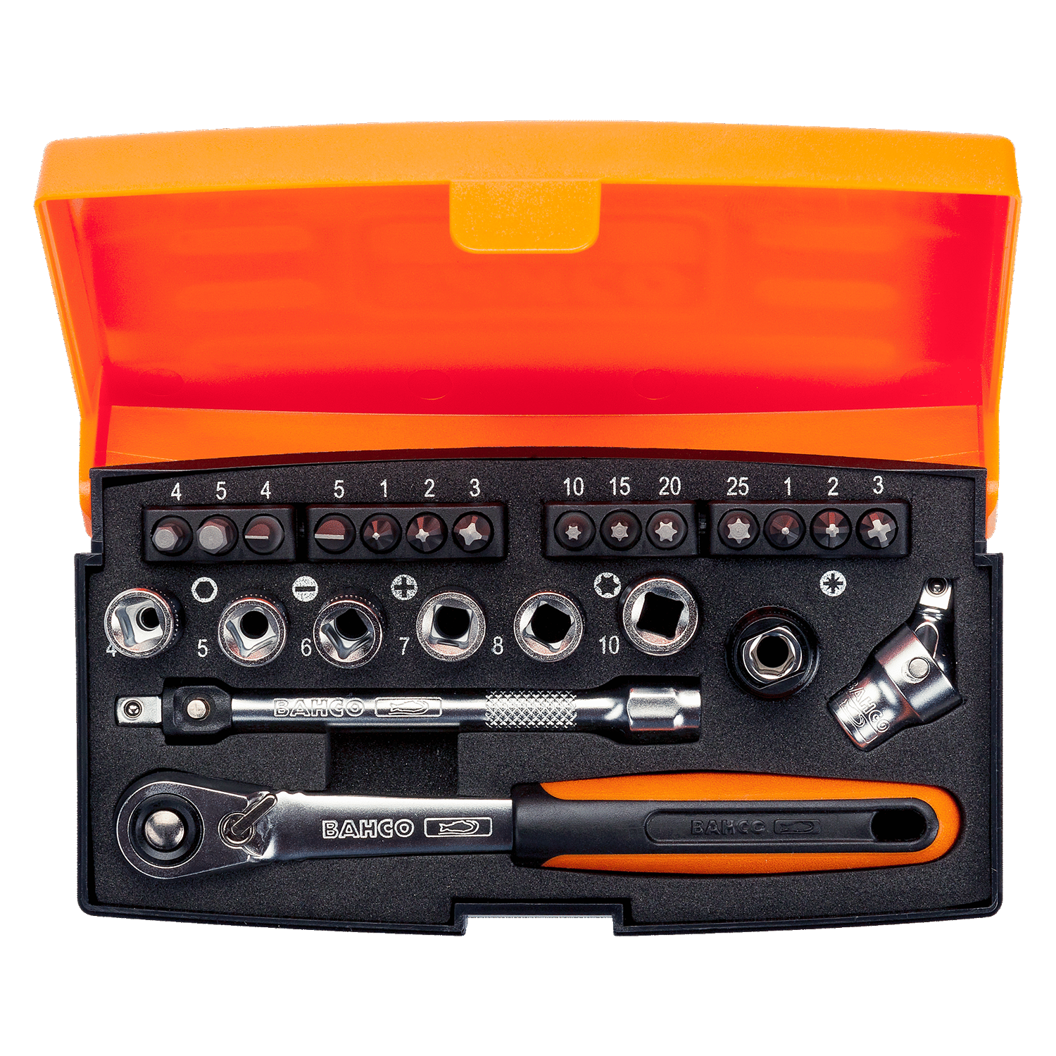 BAHCO SL24 1/4” Square Drive Socket Set Metric Hex Profile - Premium Socket Set from BAHCO - Shop now at Yew Aik.