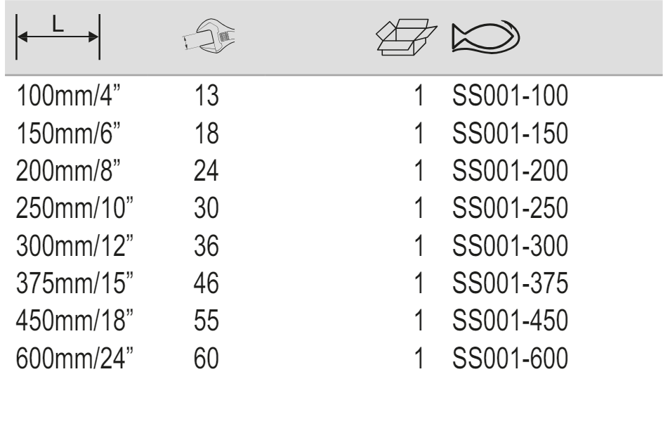 BAHCO SS001 Stainless Steel Adjustable Wrench (BAHCO Tools) - Premium Adjustable Wrench from BAHCO - Shop now at Yew Aik.