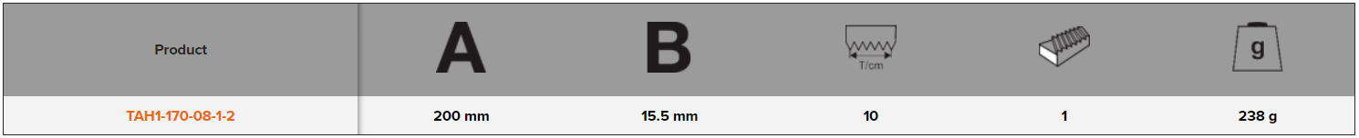 BAHCO TAH1-170 ERGO Engineering 3 Square File with Stainles Steel - Premium Square File from BAHCO - Shop now at Yew Aik.