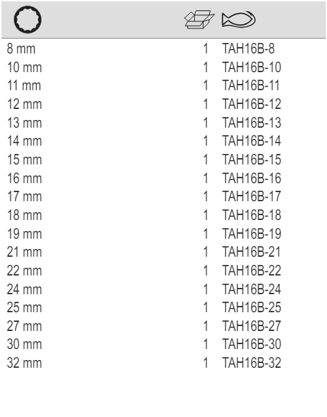 BAHCO TAH16B 1/2" Square Drive Socket with Metric Bi-Hex Profile - Premium 1/2" Square Drive Socket from BAHCO - Shop now at Yew Aik.