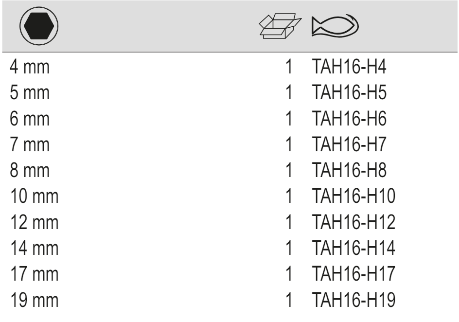 BAHCO TAH16H 1/2” Square Drive Socket Drivers for Metric Hex - Premium 1/2” Square Drive Socket from BAHCO - Shop now at Yew Aik.