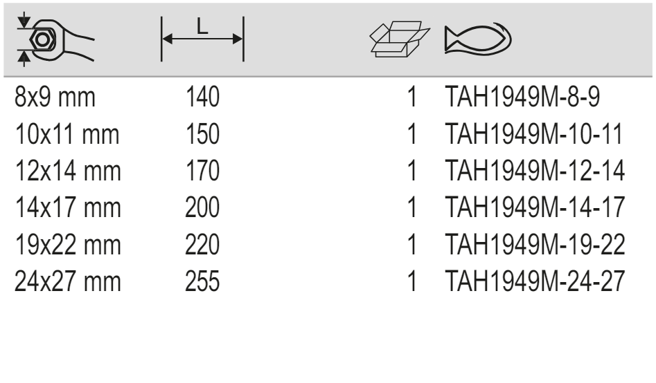 BAHCO TAH1949M Flare Nut Wrench Safety Spring Metric - Premium Flare Nut Wrench from BAHCO - Shop now at Yew Aik.