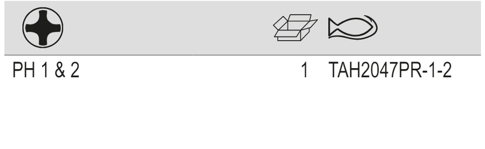 BAHCO TAH2047PR-1-2 Double Offset Key for Phillips Screws - Premium Double Offset Key from BAHCO - Shop now at Yew Aik.