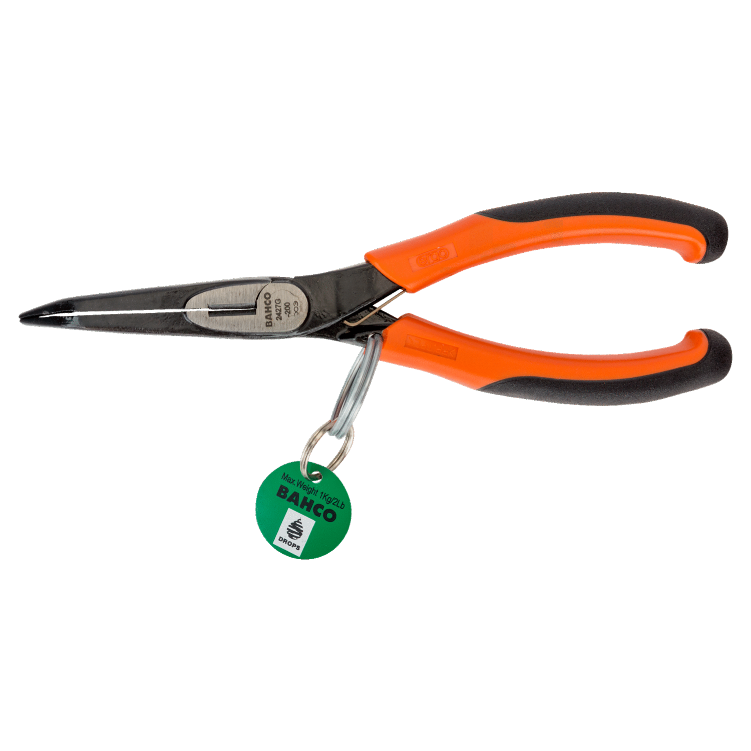 BAHCO TAH2427G ERGO Bent Tip Snipe Nose Plier 45° - Premium Bent Tip Snipe Nose Plier from BAHCO - Shop now at Yew Aik.