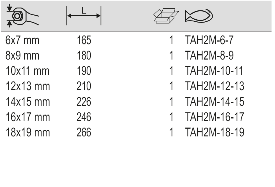 BAHCO TAH2M Deep Offset Double Ring End Spanner Metric - Premium Double Ring End Spanner from BAHCO - Shop now at Yew Aik.