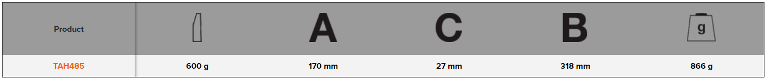 BAHCO TAH485 Carpenter Hammer Spike Claw with Tubular Steel Shaft - Premium Carpenter Hammer from BAHCO - Shop now at Yew Aik.