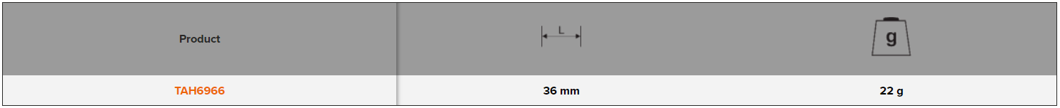 BAHCO TAH6966 1/4” Square Drive Universal Joint with 4 Holes - Premium Universal Joint from BAHCO - Shop now at Yew Aik.