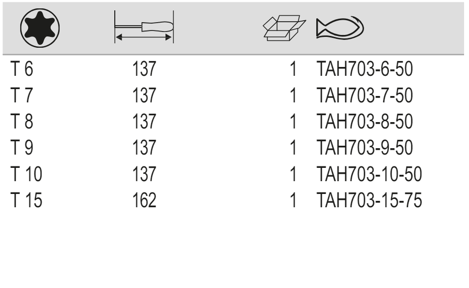 BAHCO TAH703 TORX Screwdriver with Precision Grip T4-T20 - Premium TORX Screwdriver from BAHCO - Shop now at Yew Aik.