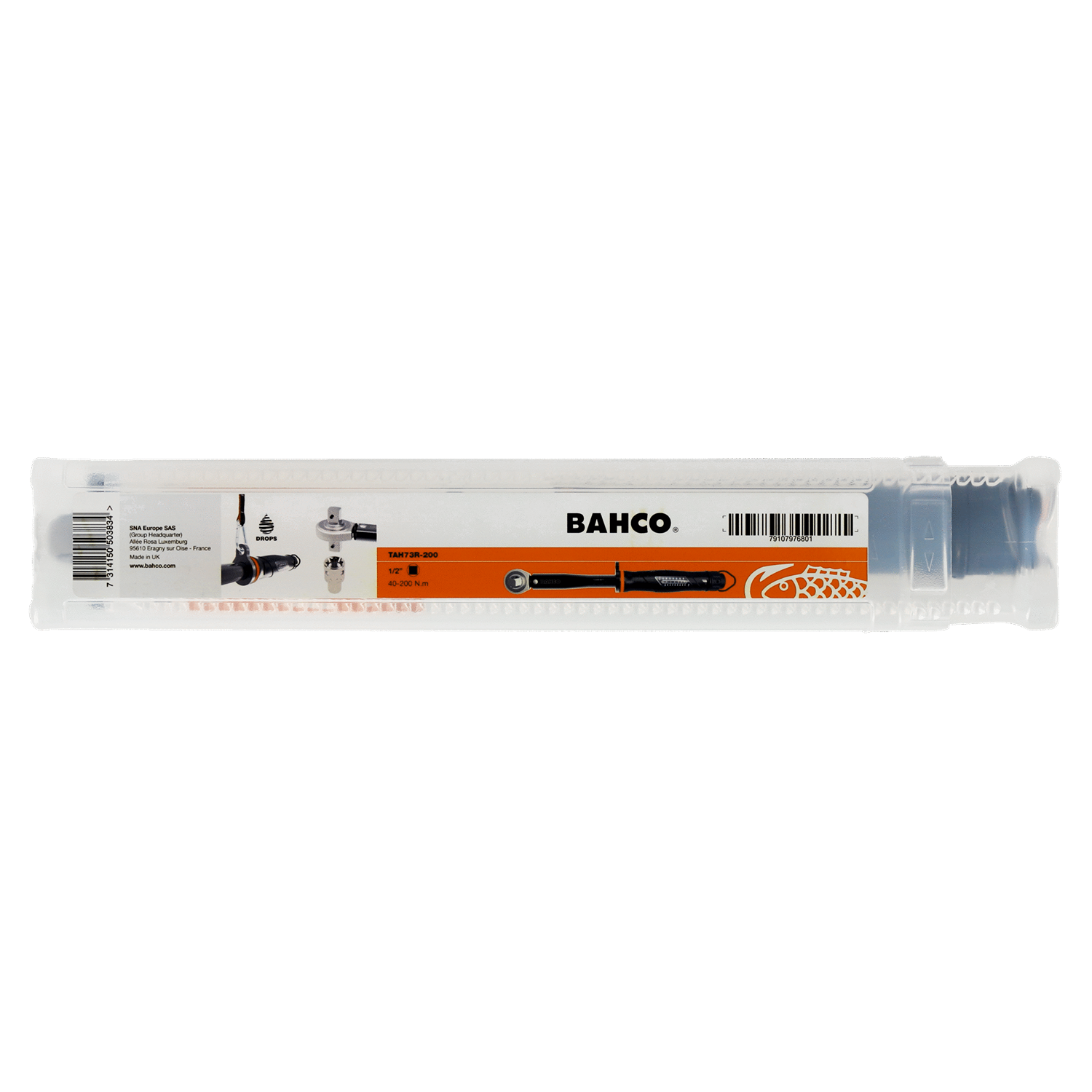BAHCO TAH73R Mechanical Adjustable Torque Wrench (BAHCO Tools) - Premium Torque Wrench from BAHCO - Shop now at Yew Aik.