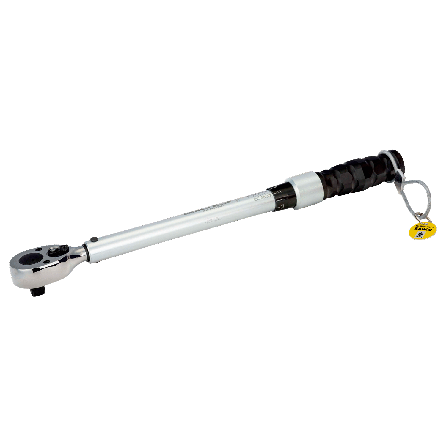 BAHCO TAH7445 Torque Wrench with Fixed Ratchet Head and Wire Loop - Premium Torque Wrench from BAHCO - Shop now at Yew Aik.