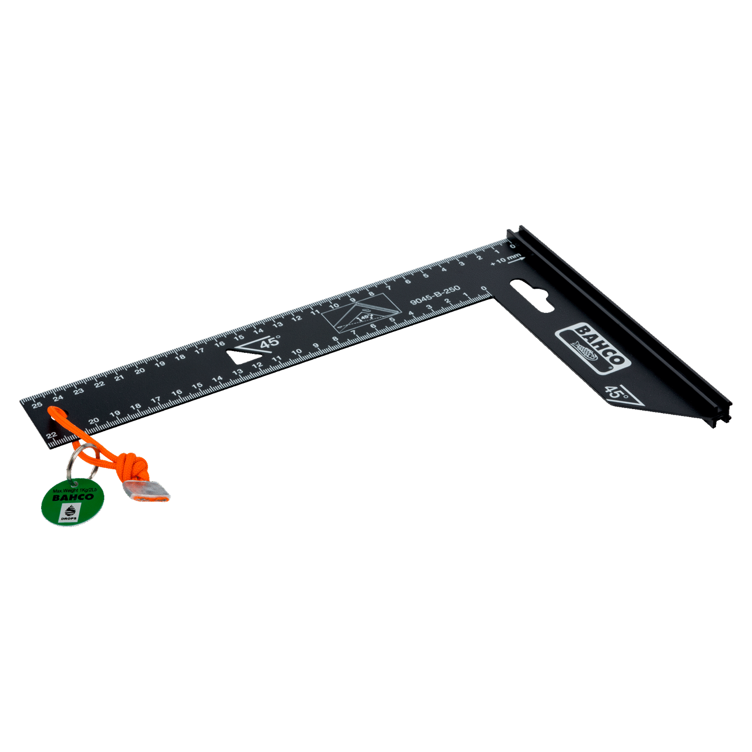 BAHCO TAH9045-B-250 Carpenter Square with Dyneema String - 170mm - Premium Carpenter Square from BAHCO - Shop now at Yew Aik.