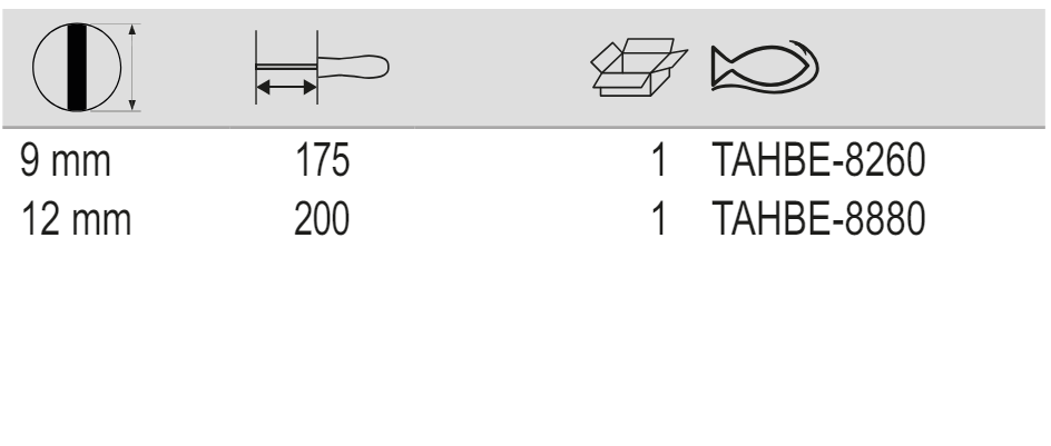 BAHCO TAHBE-8260/-8880 ERGO Bolster Slotted Screwdriver for Head - Premium Slotted Screwdriver from BAHCO - Shop now at Yew Aik.