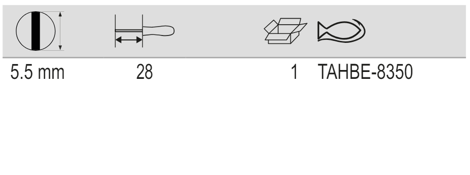 BAHCO TAHBE-8350 ERGO Stubby Screwdriver for Slotted Head Screws - Premium Stubby Screwdriver from BAHCO - Shop now at Yew Aik.