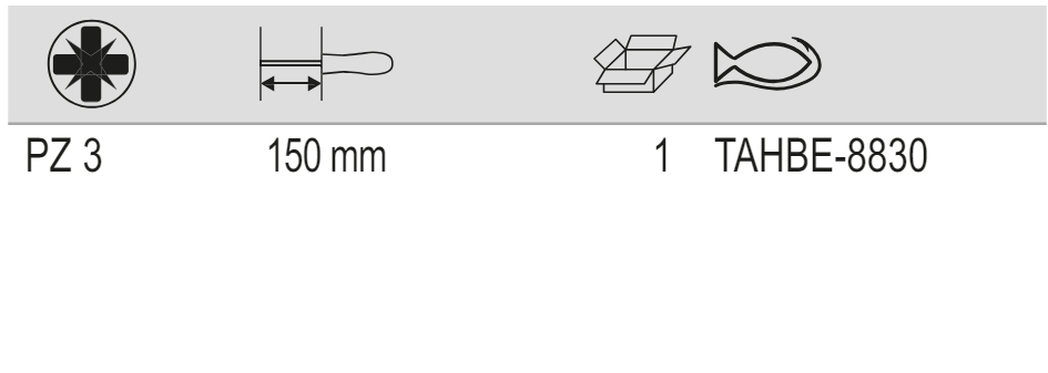 BAHCO TAHBE-8830 ERGO Bolster Pozidriv Screwdriver Head Screws - Premium Pozidriv Screwdriver from BAHCO - Shop now at Yew Aik.