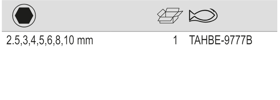 BAHCO TAHBE-9777B Metric Offset Screwdriver Hex Key Folder - 7pcs - Premium Hex Key Folder from BAHCO - Shop now at Yew Aik.