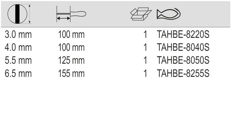 BAHCO TAHBE8040S-TAHBE8050S ERGO Insulated Slotted Screwdriver - Premium Slotted Screwdriver from BAHCO - Shop now at Yew Aik.
