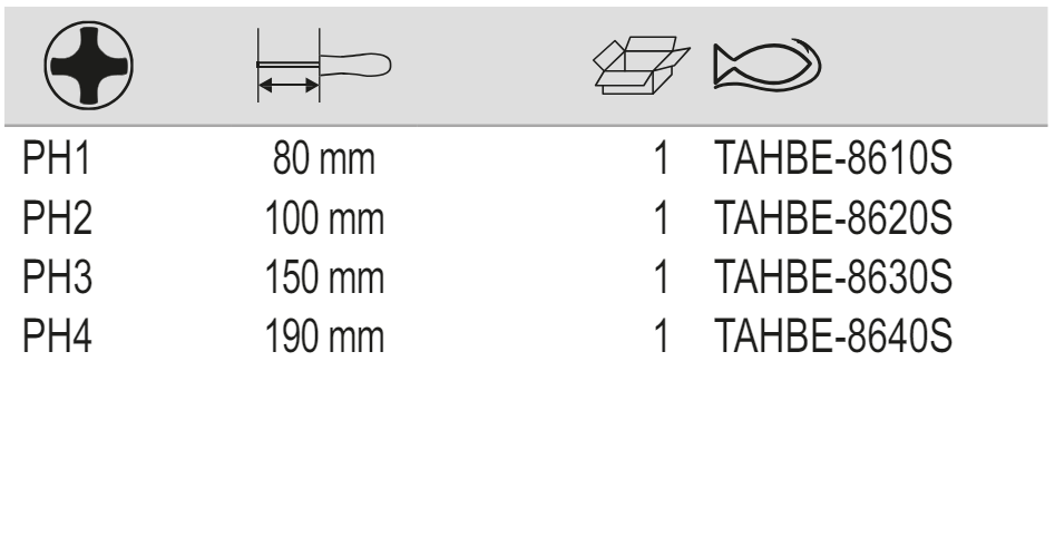 BAHCO TAHBE8610S-TAHBE8620S Insulated Phillips Screwdriver - Premium Phillips Screwdriver from BAHCO - Shop now at Yew Aik.