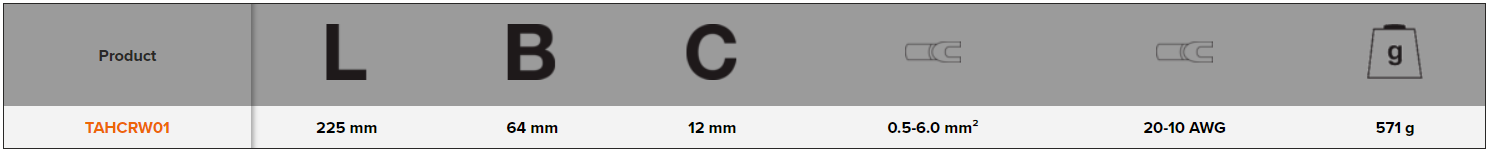 BAHCO TAHCRW01 Ratcheting Crimping Plier for Insulated Connectors - Premium Crimping Plier from BAHCO - Shop now at Yew Aik.