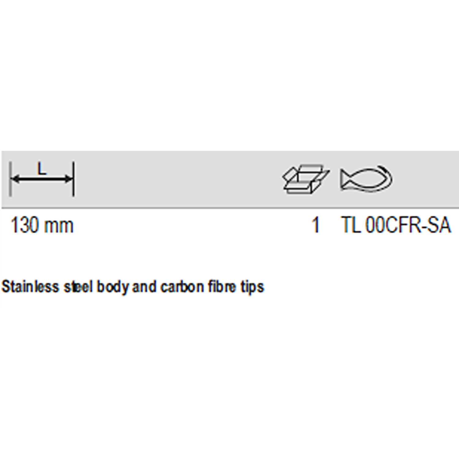 BAHCO TL 00CFR-SA Tweezers with Carbon Fibre Tips 130 mm - Premium Tweezers from BAHCO - Shop now at Yew Aik.