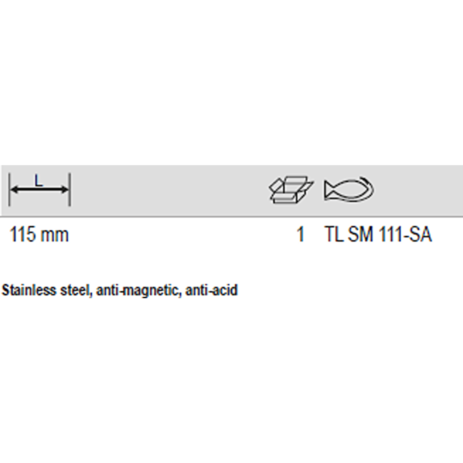BAHCO TL SM111-SA SMD Tweezers 5mm Monolithic Chip Capacitors - Premium SMD Tweezers from BAHCO - Shop now at Yew Aik.