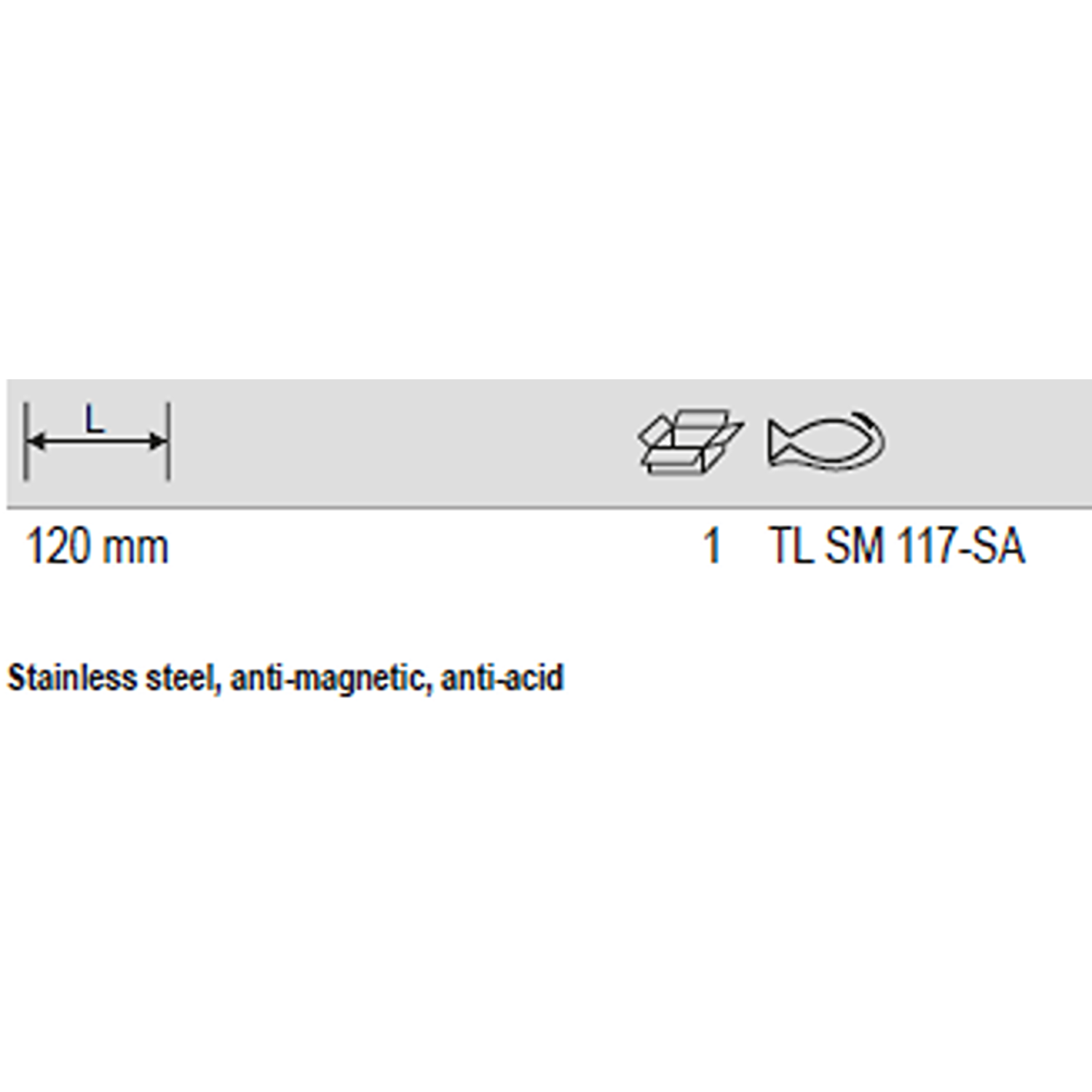 BAHCO TL SM117-SA Stainless Steel SMD Tweezers (BAHCO Tools) - Premium SMD Tweezers from BAHCO - Shop now at Yew Aik.