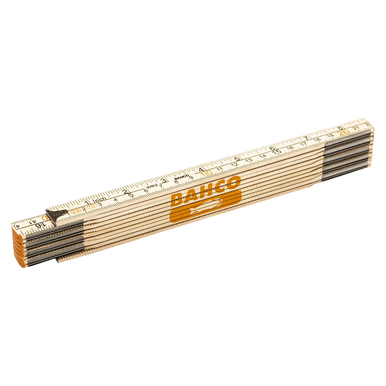 BAHCO WR2 10-Section Wooden Folding Rules 2 m (BAHCO Tools) - Premium Rules from BAHCO - Shop now at Yew Aik.