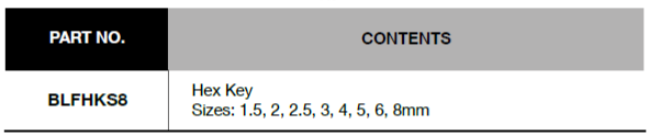 BLUE-POINT BLFHKS8 Hex Folding L-Key Set, 8pcs (BLUE-POINT) - Premium Hex Folding L-Key Set from BLUE-POINT - Shop now at Yew Aik.