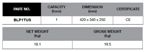 BLUE-POINT BLP1TUS Universal Saddle 1 Ton (BLUE-POINT) - Premium Universal Saddle from BLUE-POINT - Shop now at Yew Aik.