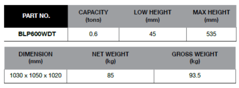 BLUE-POINT BLP600WDT Wheel Dolly Truck (BLUE-POINT) - Premium Wheel Dolly Truck from BLUE-POINT - Shop now at Yew Aik.