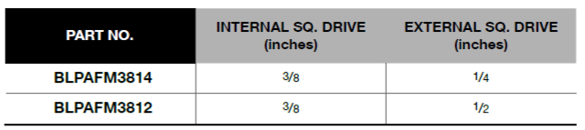 BLUE-POINT BLPAFM38 3/8" Socket Adaptor (BLUE-POINT) - Premium 3/8" Socket Adaptor from BLUE-POINT - Shop now at Yew Aik.