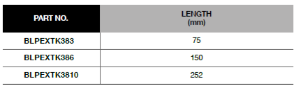 BLUE-POINT BLPEXTK38 3/8" Knurled Extension (BLUE-POINT) - Premium 3/8" Knurled Extension from BLUE-POINT - Shop now at Yew Aik.