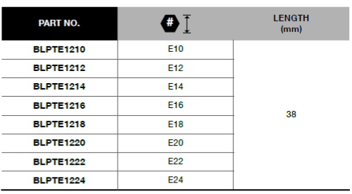 BLUE-POINT BLPTE12 1/2" Torx Socket External (BLUE-POINT) - Premium 1/2" Torx Socket External from BLUE-POINT - Shop now at Yew Aik.