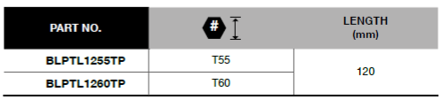 BLUE-POINT BLPTL12 1/2" Tamper Torx Socket Bit, Long (BLUE-POINT) - Premium 1/2" Tamper Torx Socket Bit from BLUE-POINT - Shop now at Yew Aik.