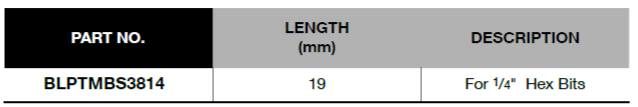 BLUE-POINT BLPTMBS3814 3/8" Bit Holder (BLUE-POINT) - Premium Bit Holder from BLUE-POINT - Shop now at Yew Aik.