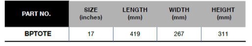 BLUE-POINT BPTOTE Tool Bag, 17" (BLUE-POINT) - Premium Tool Bag from BLUE-POINT - Shop now at Yew Aik.